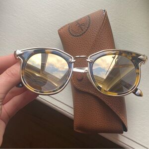 Karen Walker Crazy Tort Gold Mirrored Sunglasses